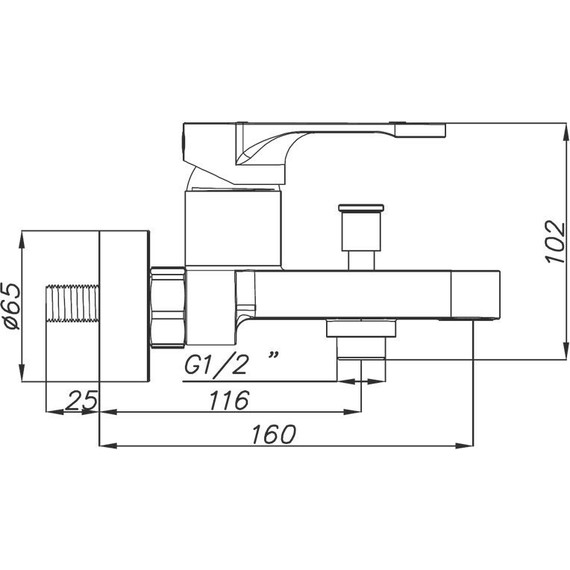 Смеситель для ванны Azario Viano AZ-15830501, Цвет производителя: хром - 2 Смеситель для ванны Azario Viano AZ-15830501, Цвет производителя: хром фото 2