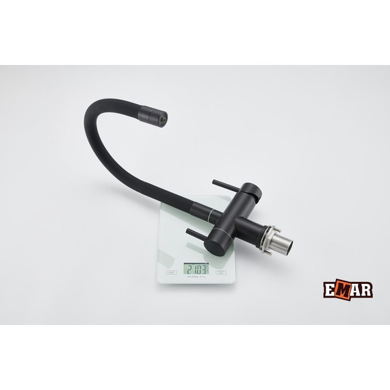 Смеситель для кухни Emar ЕС-3015 Black, Цвет производителя: black фото 5