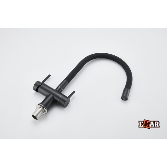 Смеситель для кухни Emar ЕС-3015 Black, Цвет производителя: black фото 8