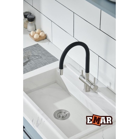 Смеситель для кухни Emar ЕС - 3015 Satin, Цвет производителя: satin фото 14