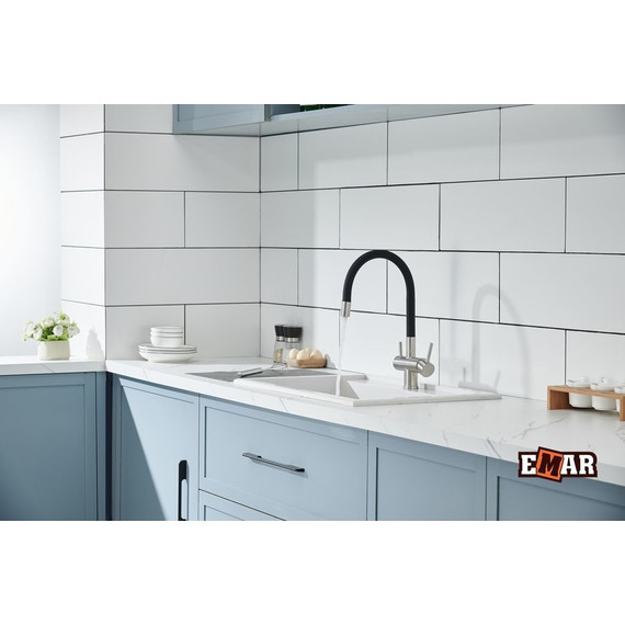 Смеситель для кухни Emar ЕС - 3015 Satin, Цвет производителя: satin фото 6