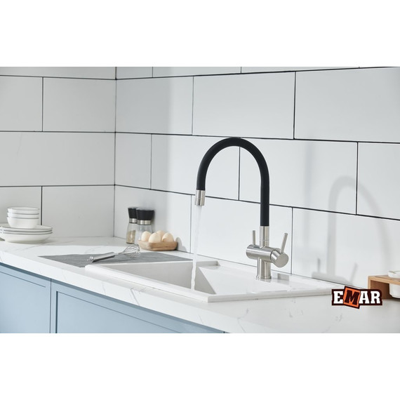 Смеситель для кухни Emar ЕС - 3015 Satin, Цвет производителя: satin фото 9