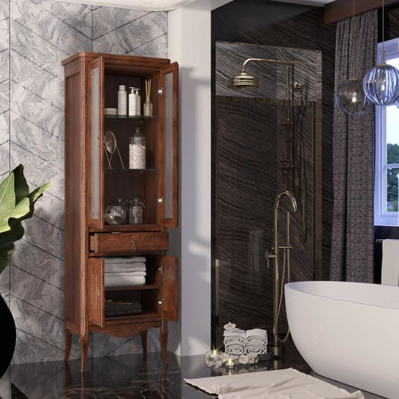 Пенал напольный Opadiris Лоренцо 56 см, светлый орех фото 2