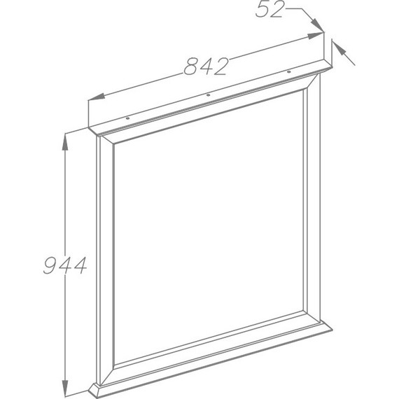 Зеркало Opadiris Кантара 85 см, слоновая кость - 3 Зеркало Opadiris Кантара 85 см, слоновая кость фото 3