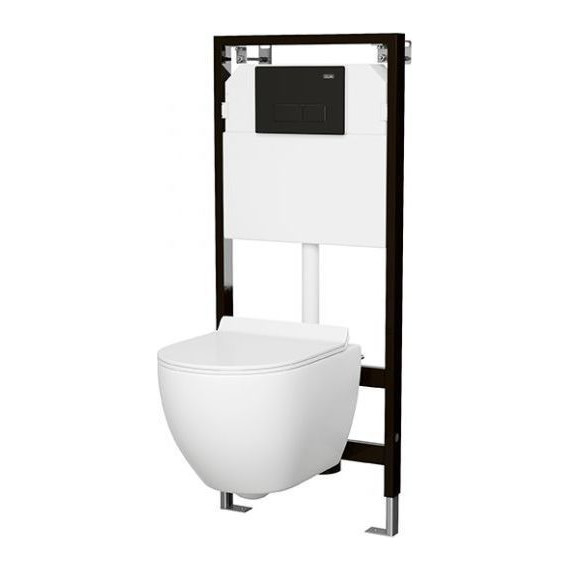 Кнопка смыва Sole 097H black фото 3