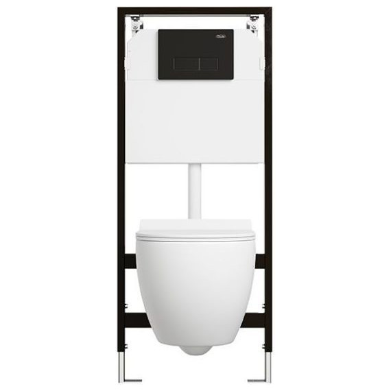 Кнопка смыва Sole 097H black фото 4