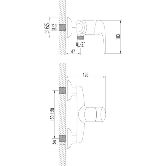 Смеситель для душа Lemark Pramen LM3303C фото 5