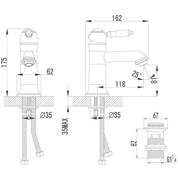 Смеситель для раковины Lemark Villa LM4806C фото 4