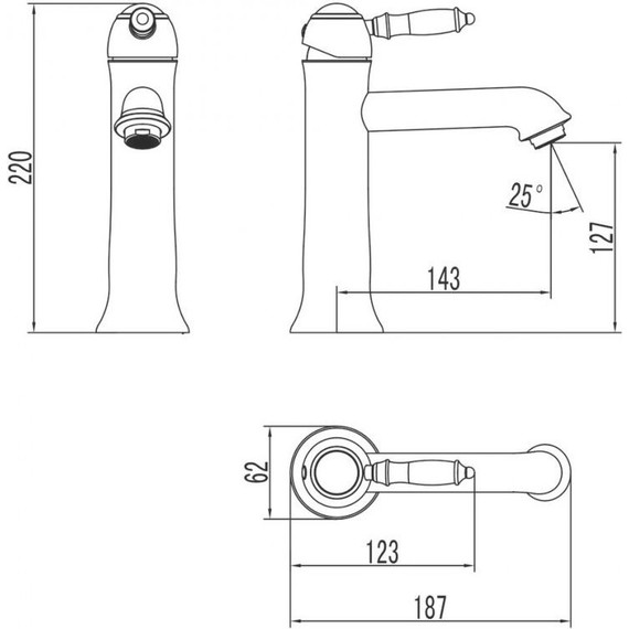 Смеситель для раковины Lemark Villa LM4837C фото 4