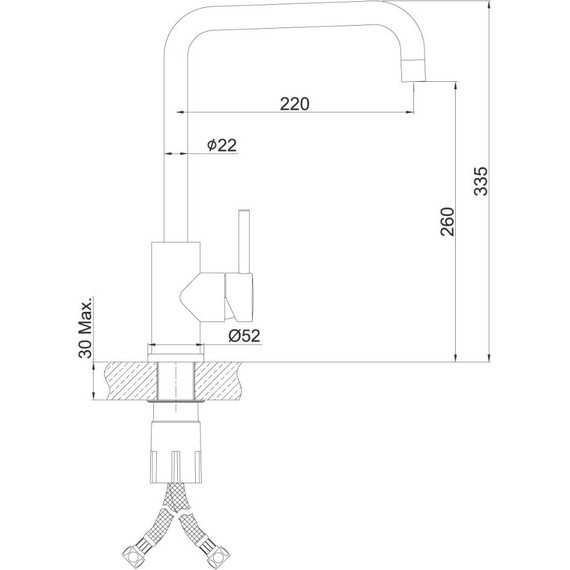 Смеситель для кухни Lemark Expert LM5077S, матовая сталь фото 5
