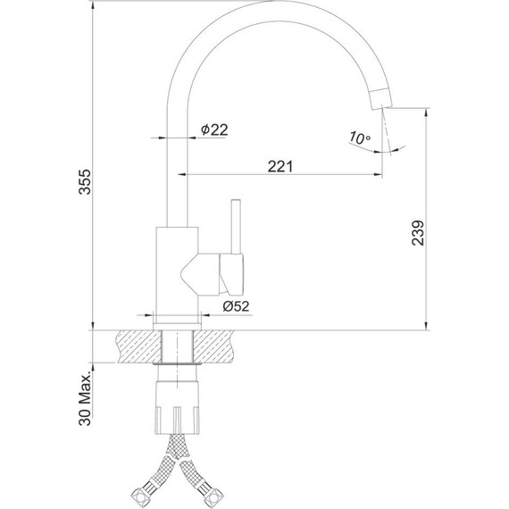 Смеситель для кухни Lemark Expert LM5078S, матовая сталь фото 5