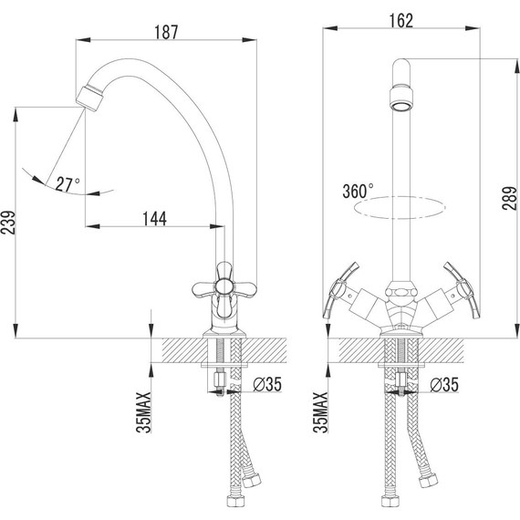 Смеситель для кухни Lemark Partner LM6544C фото 6