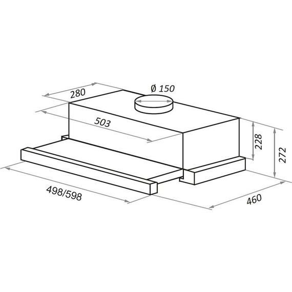 Вытяжка Maunfeld TS Touch 50 Glass Black (чёрное стекло) фото 12