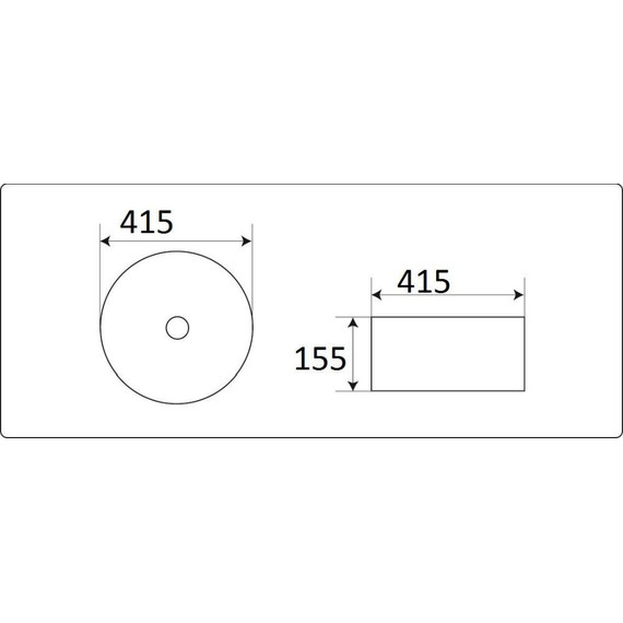 Раковина-чаша CeramaLux NC 41 см C1056, белый/серый - 2 Раковина-чаша CeramaLux NC 41 см C1056, белый/серый фото 2