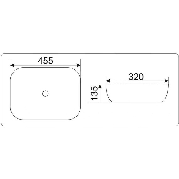 Раковина-чаша CeramaLux LuxeLine 45 см D1333H132, белый/медь фото 7