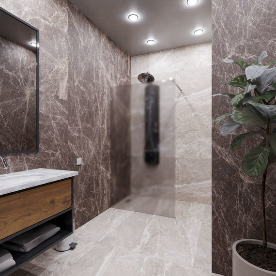 Душевая перегородка Радомир Walk-in 120 см (стекло 8 мм) с кронштейном в комплекте, хром/матовое - 2 Душевая перегородка Радомир Walk-in 120 см (стекло 8 мм) с кронштейном в комплекте, хром/матовое фото 2