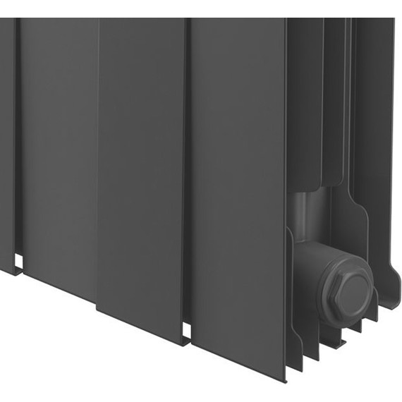 Радиатор Royal Thermo Piano Forte 350 Noir Sable 800х380 мм (10 секций) фото 2