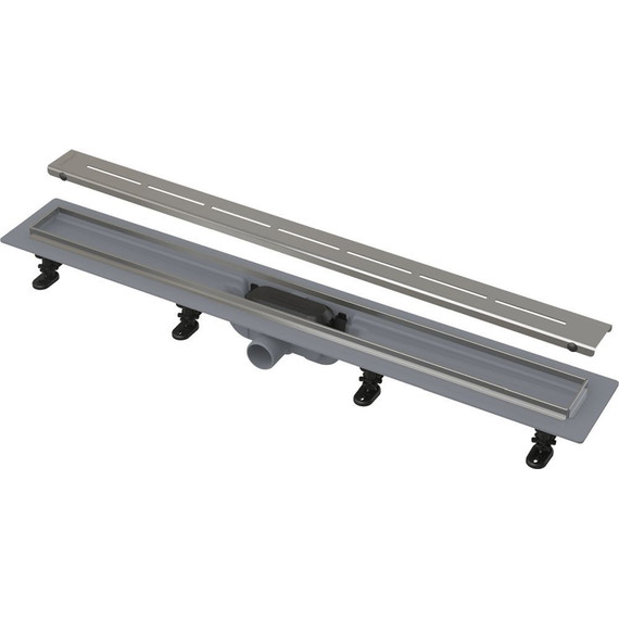 Трап AlcaPlast 75 см APZ18-750M, хром матовый, Цвет производителя: хром матовый, Размер трапа: 750 фото 