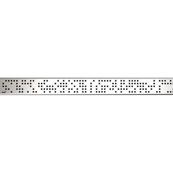 Решетка для трапа AlcaPlast Code-850L 85 см, нержавеющая сталь, хром глянцевый фото 