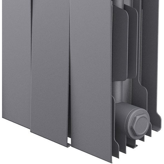 Радиатор Royal Thermo Piano Forte 200 Silver Satin 960х280 мм (12 секций) фото 2