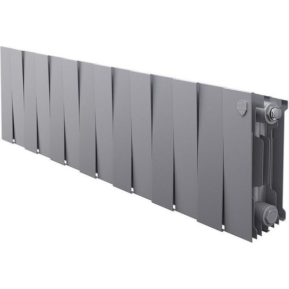 Радиатор Royal Thermo Piano Forte 200 Silver Satin 1120х280 мм (14 секций) фото 