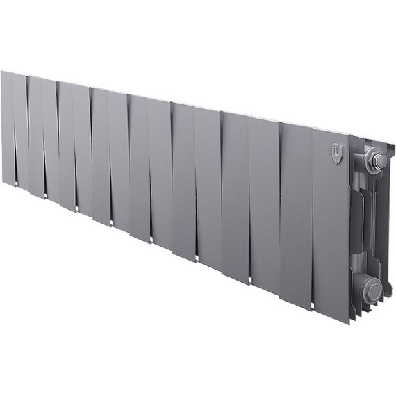 Радиатор Royal Thermo Piano Forte 200 Silver Satin 1280х280 мм (16 секций) фото 