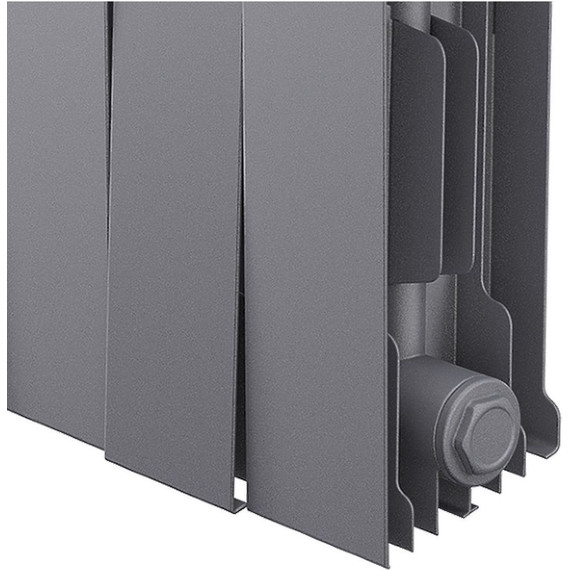 Радиатор Royal Thermo Piano Forte 200 Silver Satin 1280х280 мм (16 секций) фото 2