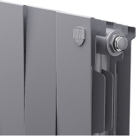 Радиатор Royal Thermo Piano Forte 200 Silver Satin 1280х280 мм (16 секций) фото 3