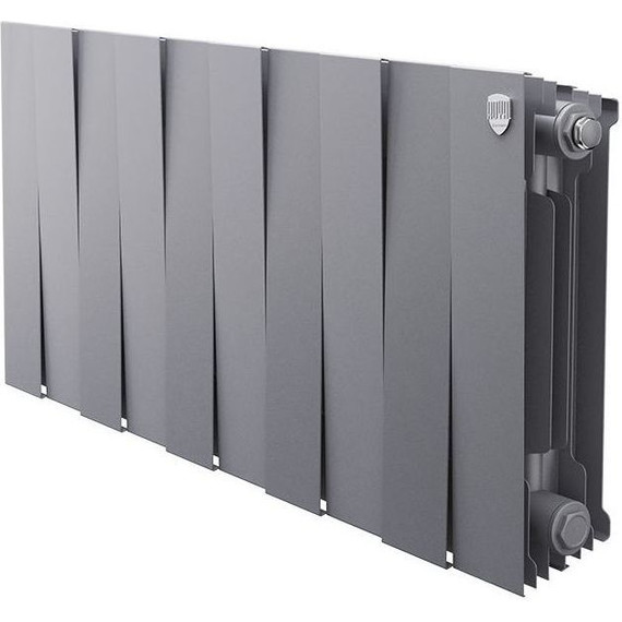 Радиатор Royal Thermo Piano Forte 350 Silver Satin 800х380 мм (10 секций) фото 