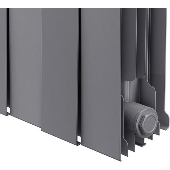 Радиатор Royal Thermo Piano Forte 350 Silver Satin 960х380 мм (12 секций) фото 2