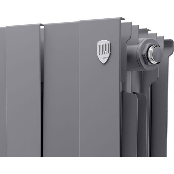 Радиатор Royal Thermo Piano Forte 350 Silver Satin 960х380 мм (12 секций) фото 3
