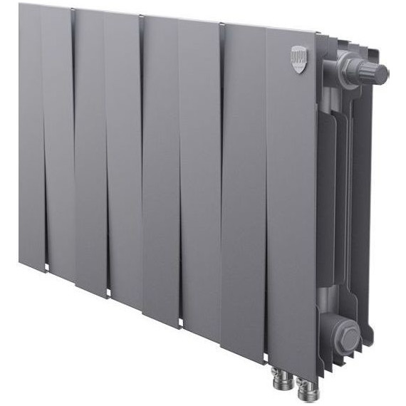 Радиатор Royal Thermo Piano Forte 300 VDR Silver Satin 640х380 мм (8 секций) фото 