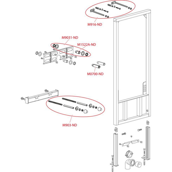 Инсталляция для биде AlcaPlast A105/1000 фото 3