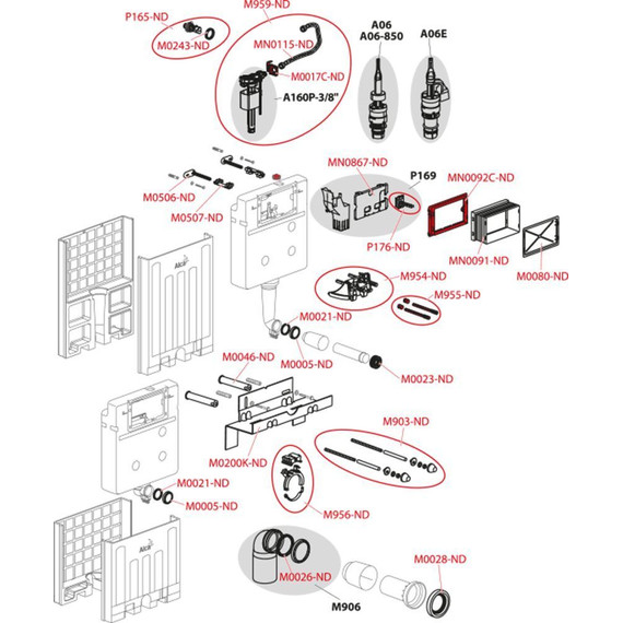 Инсталляция для подвесного унитаза Alcaplast AM100/1000 - 4 Инсталляция для подвесного унитаза Alcaplast AM100/1000 фото 4