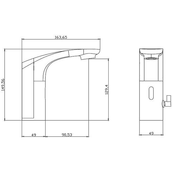 Смеситель для раковины электронный BelBagno ACQUA-ELV-CRM фото 2