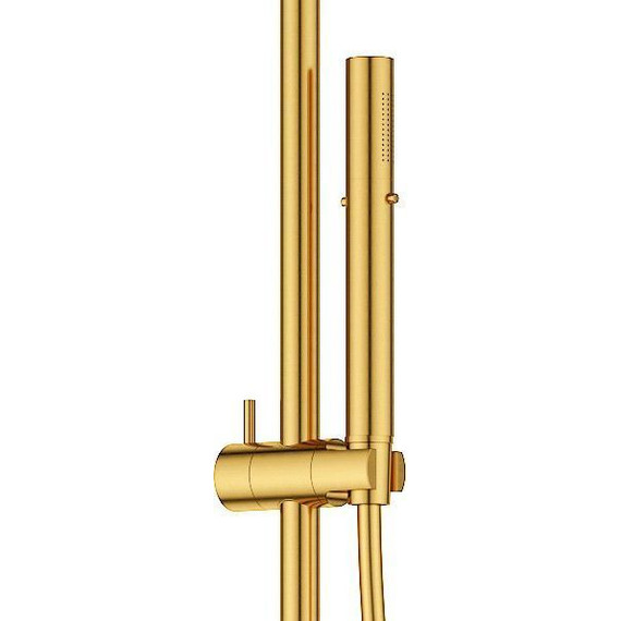 Душевая стойка Cezares ECO-CVD-BORO, брашированное золото, Цвет производителя: золото фото 3