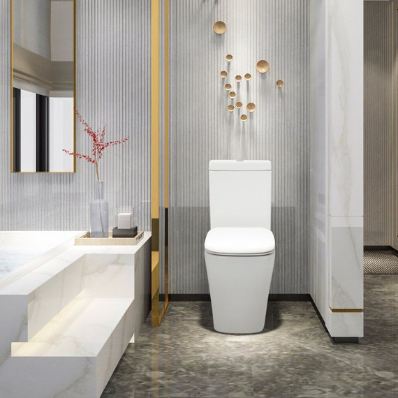 Унитаз-компакт безободковый Cezares Lux CZR-159-CPR фото 8