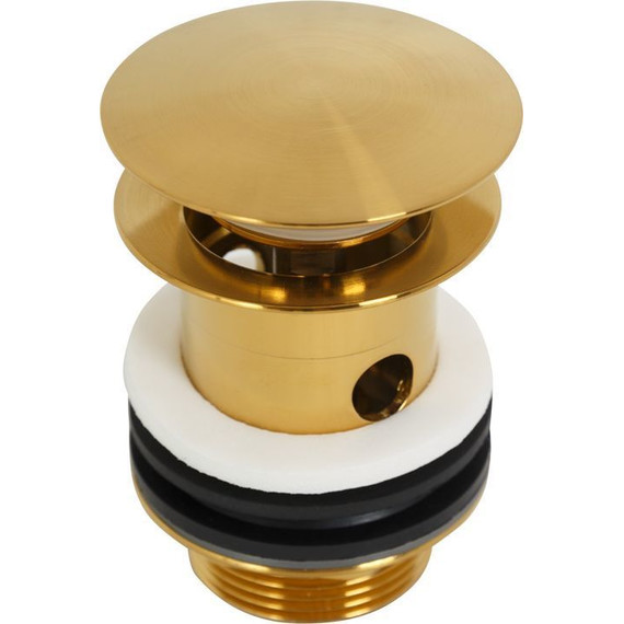 Донный клапан Cezares ECO-SAT-BORO, брашированное золото фото 2