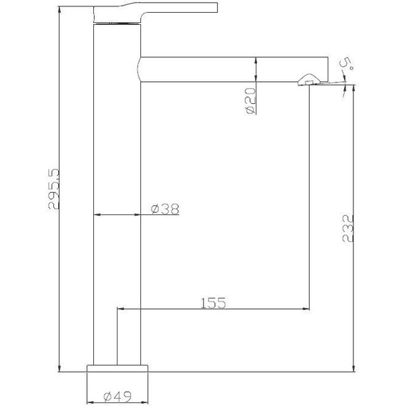 Смеситель для раковины высокий BelBagno Etna ETN-LMC-IN, сатин фото 2
