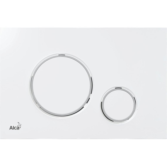 Кнопка смыва Alcaplast Thin M770, белый/хром глянец фото 
