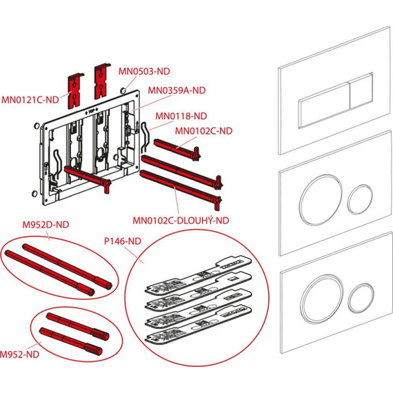 Кнопка смыва Alcaplast Thin M678, черный матовый фото 3