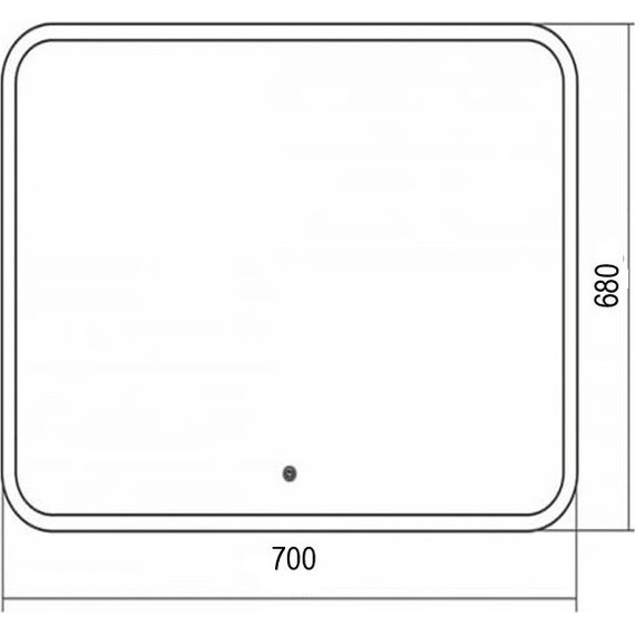 Зеркало Azario Стив Led 70 см - 3 Зеркало Azario Стив Led 70 см фото 3