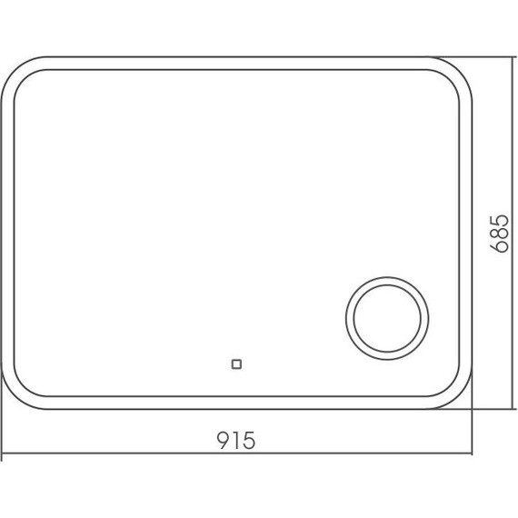 Зеркало Azario Эльза Led 91 см - 3 Зеркало Azario Эльза Led 91 см фото 3