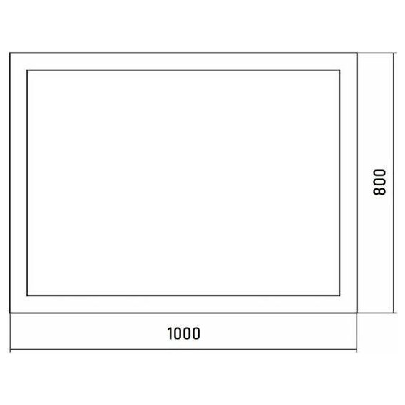 Зеркало Azario Сантана 100 см (с подсветкой и сенсорным выключателем) фото 5