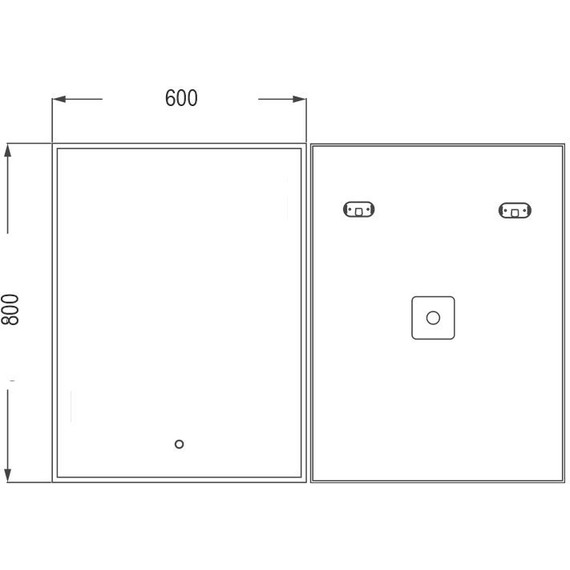 Зеркало Azario Алмина 60 см фото 4