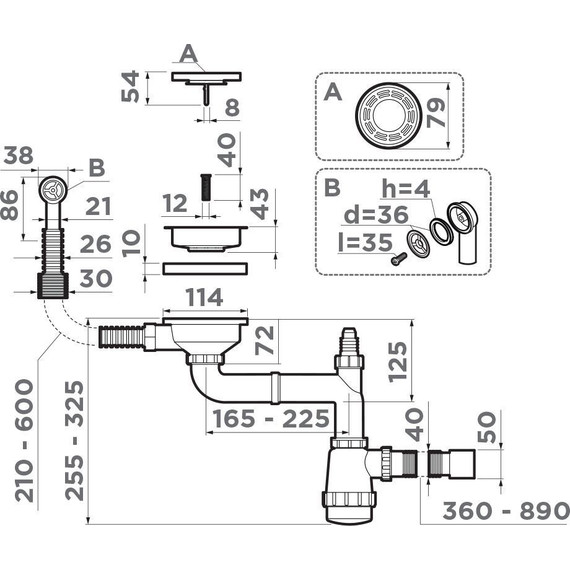 Арматура для кухонной мойки Omoikiri WK-1-R AB 4956487, латунь фото 2