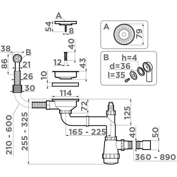 Арматура для кухонной мойки Omoikiri WK-1-CL-R AB 4956615, античная латунь фото 2