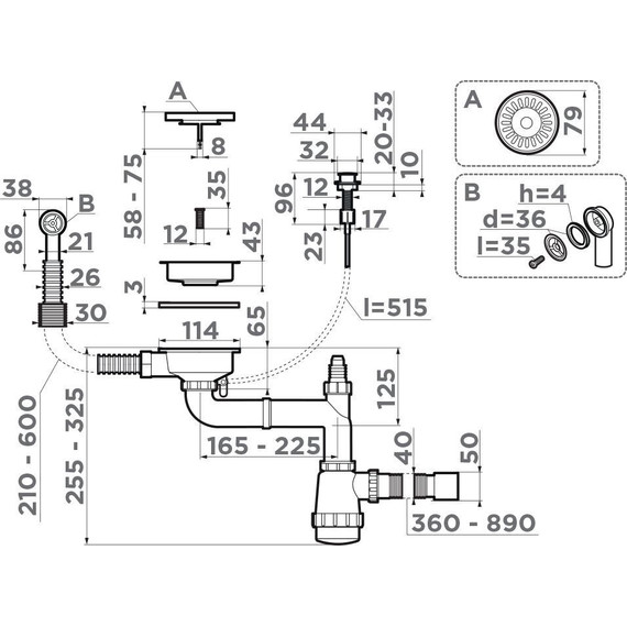 Арматура для кухонной мойки Omoikiri WK-1-CL-R-A AB 4957092, античная латунь фото 4
