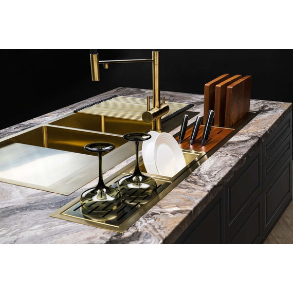 Встраиваемая сушилка для посуды Omoikiri DRY-01 LG 4999012, светлое золото - 2 Встраиваемая сушилка для посуды Omoikiri DRY-01 LG 4999012, светлое золото фото 2