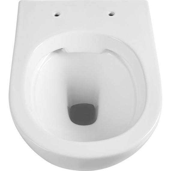 Унитаз подвесной безободковый Abber Bequem AC1100 с крышкой микролифт, Цвет производителя: белый фото 4